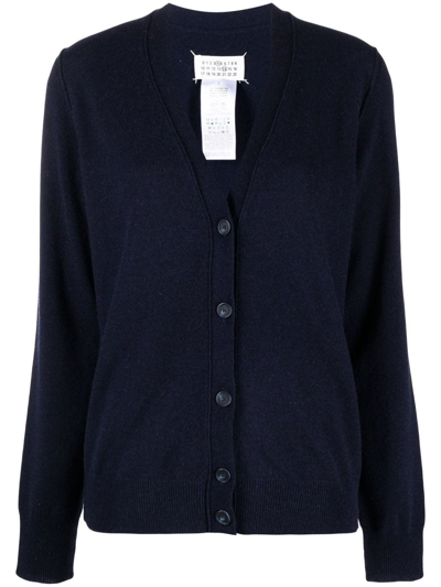 MAISON MARGIELA V-NECK CASHMERE CARDIGAN