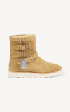Kenzo Beige  Paris Cozy Boots In Dark Camel
