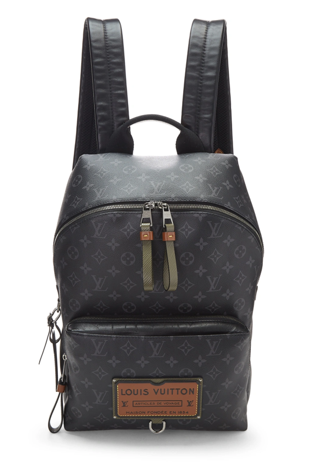 louis vuitton articles de voyage backpack Black and Grey Monogram Eclipse Reverse Josh  Encore Luxe Bags The montsouris backpack looks great in faded denim canvas with the monogram pattern debossed into the fabric Louis Vuitton Articles de Voyage