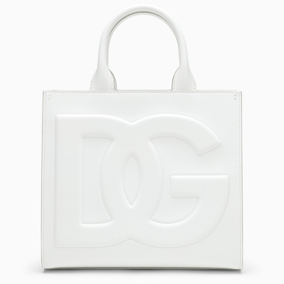 Dolce & Gabbana Dg Daily Medium White Tote Bag