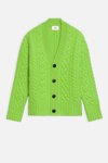 AMI ALEXANDRE MATTIUSSI CABLE KNITTED CARDIGAN