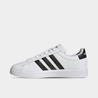 Adidas Originals Grand Court 2.0 Cloudfoam Mens Performance Lifestyle Casual And Fashion Sneakers In Ftwr White/core Black/ftwr White