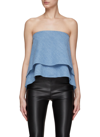 Rta ‘eliana' Strapless Layered Top In Blue