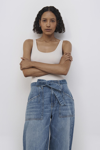 Simkhai Irene Bodysuit In Oat Melange