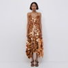 Simkhai Women's Indra Sequin Midi Dress In Penny