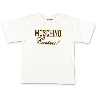 Moschino White Cotton Jersey  Maxi T-shirt