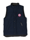 CANADA GOOSE LOGO-PATCH DOWN-FEATHER GILET