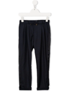 Brunello Cucinelli Mid-rise Slim-cut Trousers In Blue