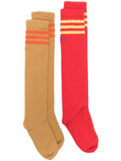 Adidas Originals X Wales Bonner Knee-length Socks In Red