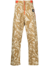 ARIES GRAPHIC-PRINT COTTON TWILL TROUSERS