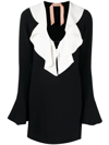N°21 Mini Dress Rouge Neck Detail In Black