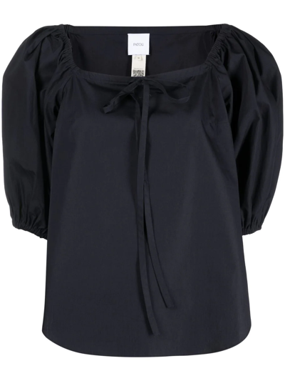 Patou Tie-detail Blouse In Blue