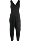 Issey Miyake Black Fluffy Basics Jumpsuit In Black