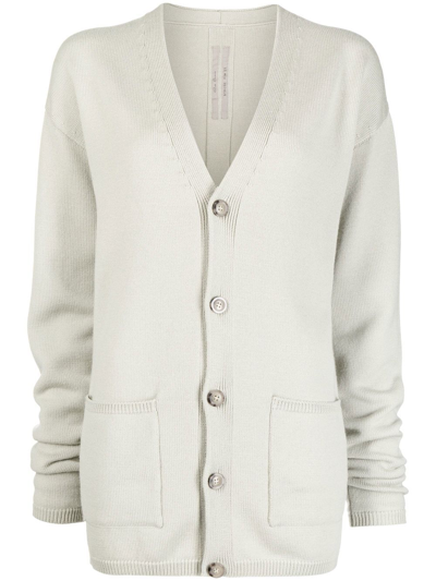 Rick Owens Off-white Peter Cardigan In Neutrals