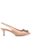 Ferragamo Salvatore  With Heel Brown In Neutrals