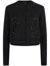 Rta Embroidered Button-down Cardigan In Black