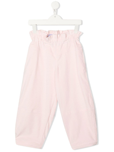 Pucci Junior Kids' Paper-bag Waist Trousers In Pink