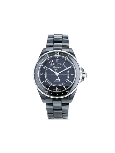 Pre-owned Chanel 2010   J12 Gmt In Black