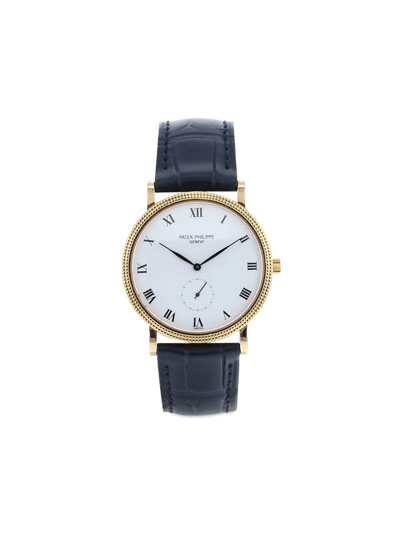 Pre-owned Patek Philippe 1990  Calatrava 33mm In White