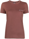 Jacquemus Logo Embroidered T-shirt In Brown