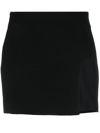Monot One-shoulder Slit-detail Dress In Black