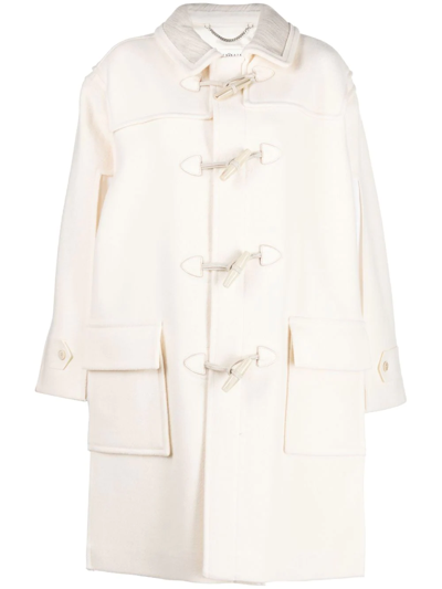 Maison Margiela Single-breasted Panelled Coat In Neutrals