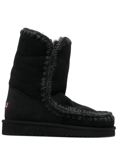 Mou Eskimo 24 Ankle Boots In Black