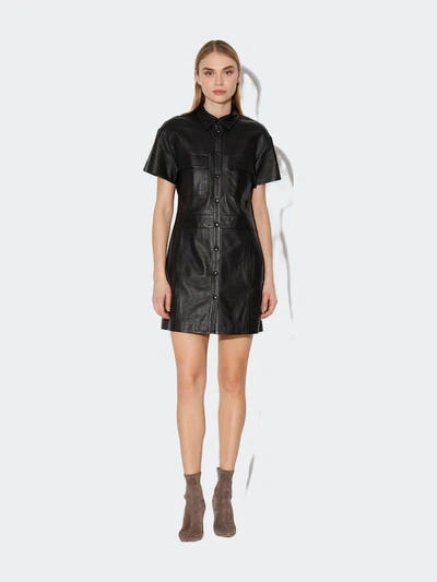 walter baker leather dress Finley In Black GL-08.27.26