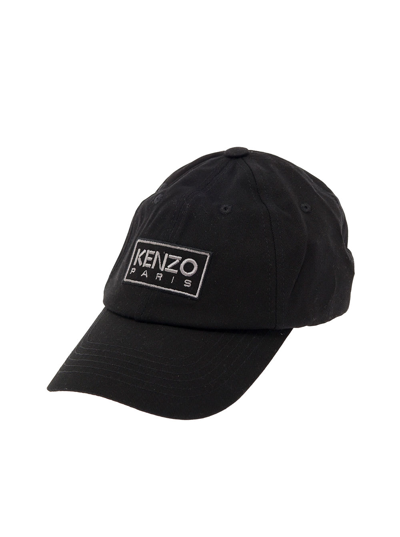Kenzo Black Logo-embroidered Hat Man