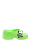 Forbitches Acid Green  Ooh Bunny Flip-flop Sandals In Eva For Bitches Women In Green