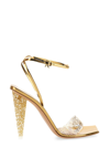 Gianvito Rossi 111mm Odyssey Glitter-embellished Pumps In Oro