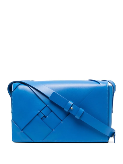 Calicanto Layered-detail Cross-body Bag In Blue