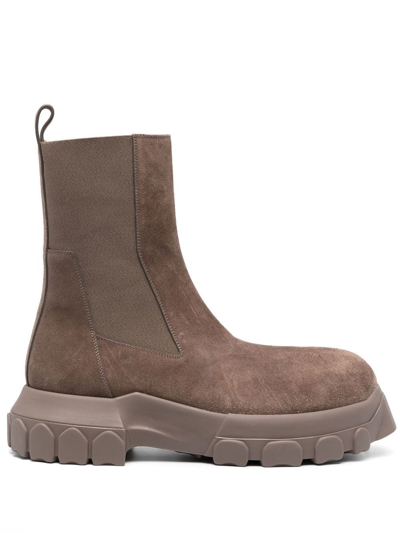 Rick Owens Stroble Beatle Bozo Tractor In Dust Grey In Dust Dust