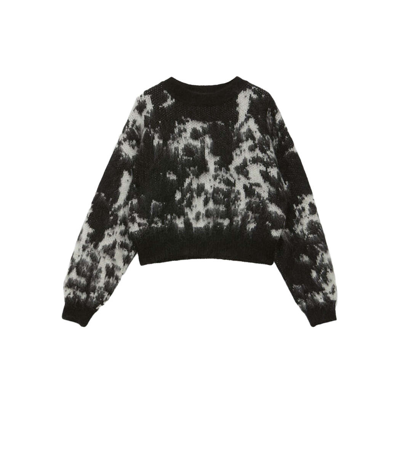 Rodebjer Wool Crew-neck Sweater In Black/white