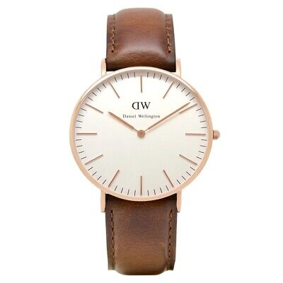Pre-owned Daniel Wellington 0507dw Ladies Classic St Mawes 36mm Rose Gold Watch Rrp £139