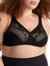 Glamorise Magiclift Wire-free Minimizer Bra In Black