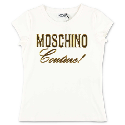 Moschino White Cotton Jersey  T-shirt