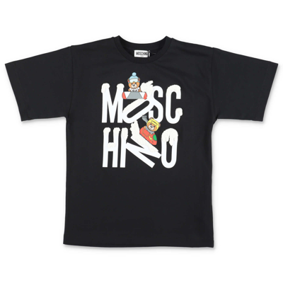 Moschino Black Cotton Jersey  T-shirt