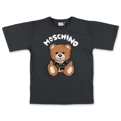 Moschino Teddy Bear Black Cotton Jersey  T-shirt