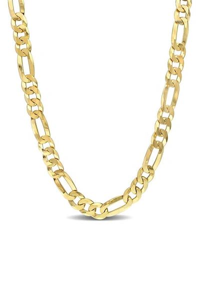 Delmar Figaro Flat Chain Necklace In Yellow