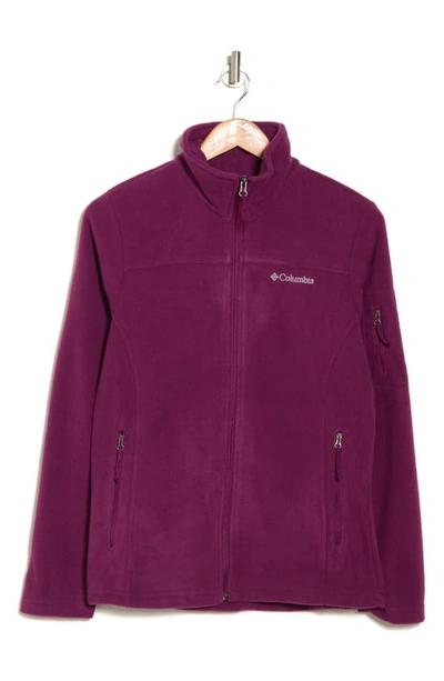 Columbia Cool Intervention Microfleece Jacket In Dark Raspberry