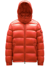 Moncler Maya Jacket Quilted Nylon Down Jacket In Red