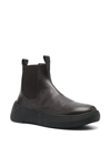 HEVO VIA CASARANO LEATHER ANKLE BOOTS