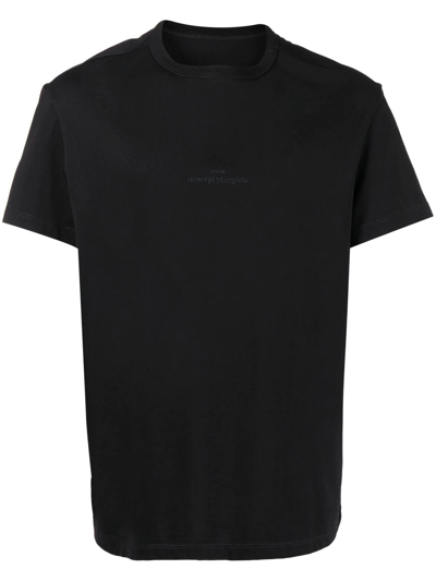 Maison Margiela Crew Neck Short-sleeved T-shirt In Black