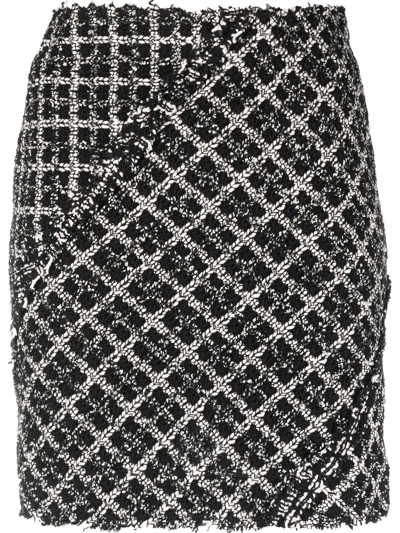Rodebjer Knitted Texture Skirt In Nero