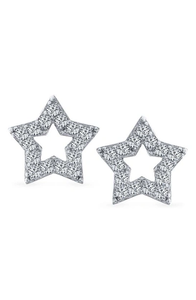 Bling Jewelry Sterling Silver Cz Patriotic Rockstar Stud Earrings