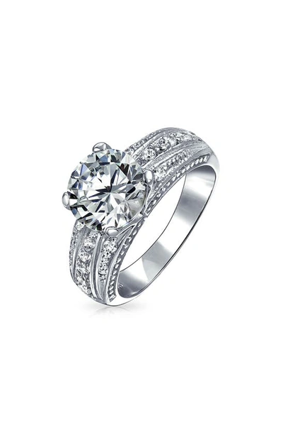 Bling Jewelry Sterling Silver Vintage Style Cz Ring