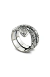 Samuel B. Silver Snake Ring In Silver