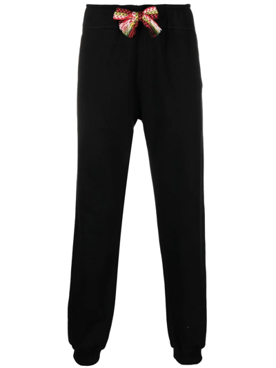 Lanvin Drawstring-waistband Detail Track Trousers In Black