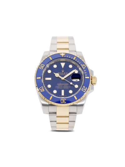 Pre-owned Rolex 2019  Submariner 40mm In Blue